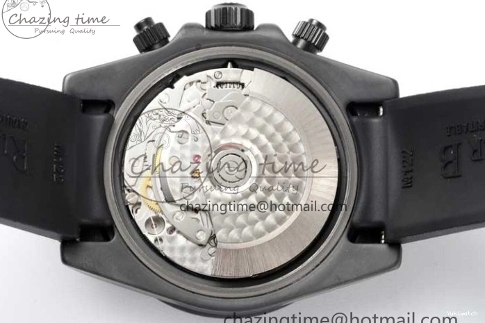 Black Black Rubber Strap on A7750 Best Daytona Ceramic Pusher Black 5GF Edition Dial Gray 0825
